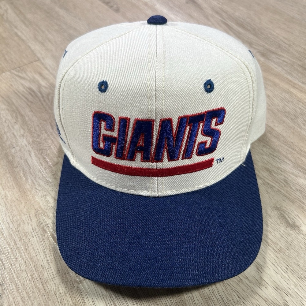 VTG Sports Specialties New York Giants Hat Snapback NFL White Script Wool Cap